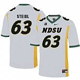 North Dakota State Bison 63 Aaron Steidl White College Football Jersey Dzhi,baseball caps,new era cap wholesale,wholesale hats